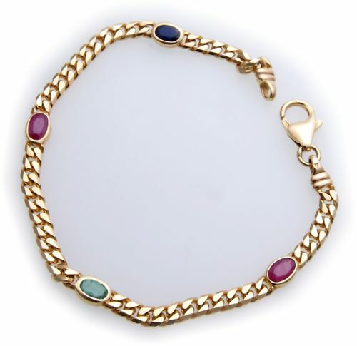 Armband safir saphir rubin - saphir,