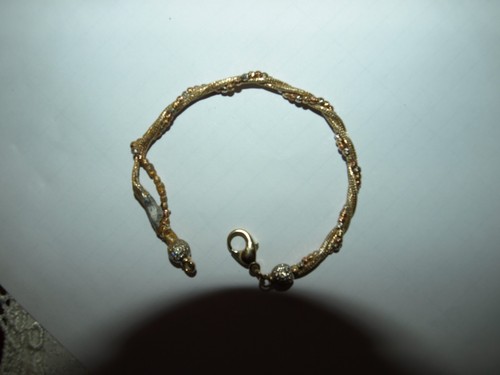 Damenarmband gedreht 333 gold - gedreht,