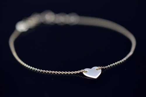 Armband mit herz 333er - -,