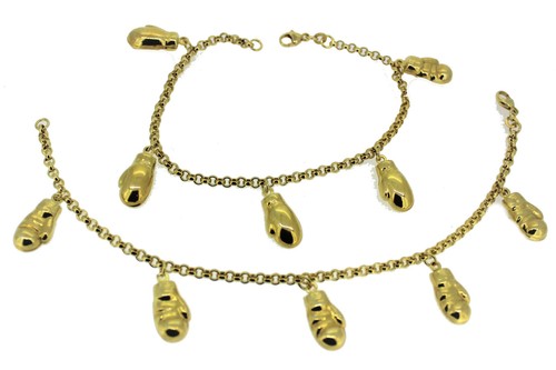 Echt gold 333 armband kette - gold, 19