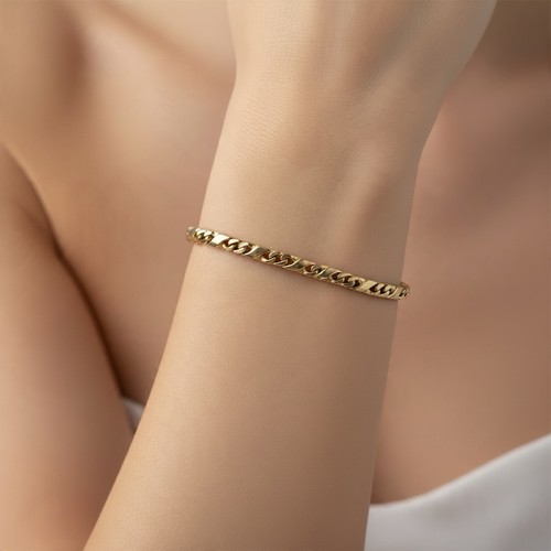 333 8kt gelbgold armband - gelbgold,