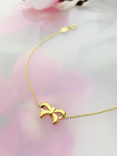 Schleife damen goldarmband - schleife,