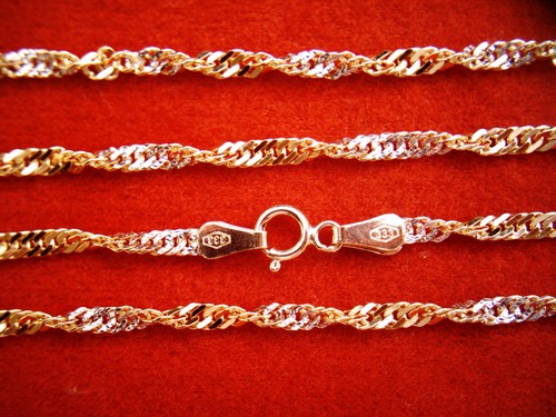 Armband gold 333 bicolor 5 - armband,